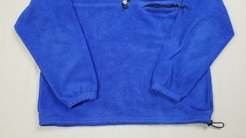 Vintage Pro Spirit Sweatshirt 1/4 Zip Blue Fleece Pullover Size L - Picture 6 of 12