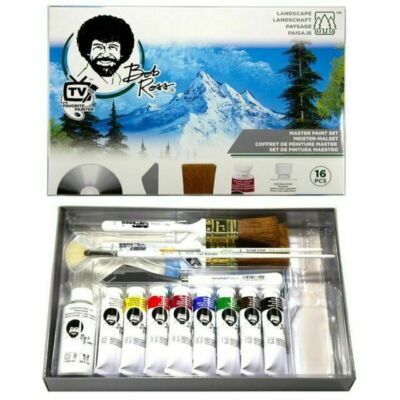 Original Bob Ross Meister Landschaft Ölgemälde Set-NEUWARE! - UK VERKÄUFER!