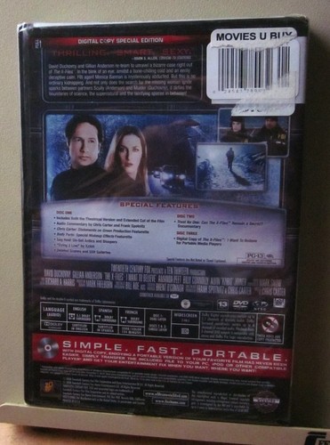 X-FILES Ultimate X Phile Edition 3-DVD set w/ digital copy NWT sci-fi 2008 - Picture 2 of 2