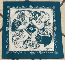 NEW Teal Petcare Bandana CAT Scarf ZOETIS Veterinarian Cats Dogs Pets CUTE NOS