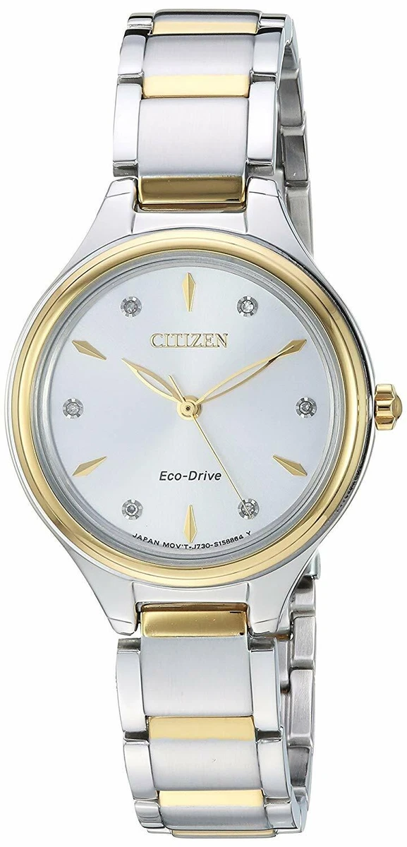 Citizen eco drive top two tone women's watch