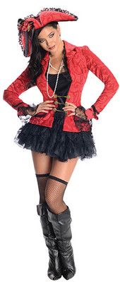 Pirate Captain Damenkostüm Piratin Piratenbraut Karneval Fasching S, M, L