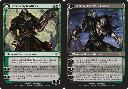 Mtg Innistrad Garruk Relentless / Garruk, the Veil-Cursed [Regular]