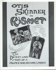 Kismet 1930 adart image on 8x10 black & white photo 