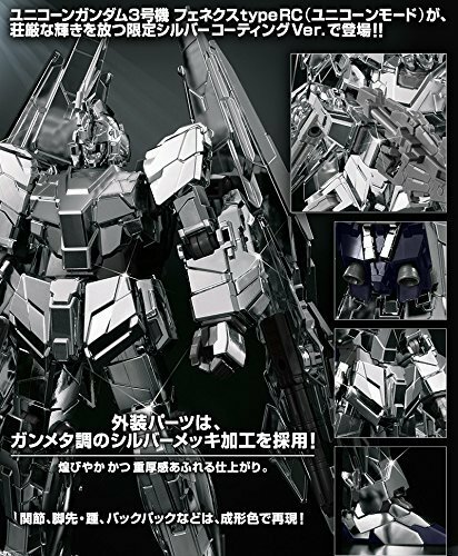 Premium Bandai HGUC 1/144 Unicorn Gundam 03 Phenex Type RC Silver Coating Ver. - Picture 1 of 1