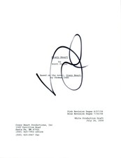 Maggie Gyllenhaal Signed Autographed CRAZY HEART Full Movie Script COA AB