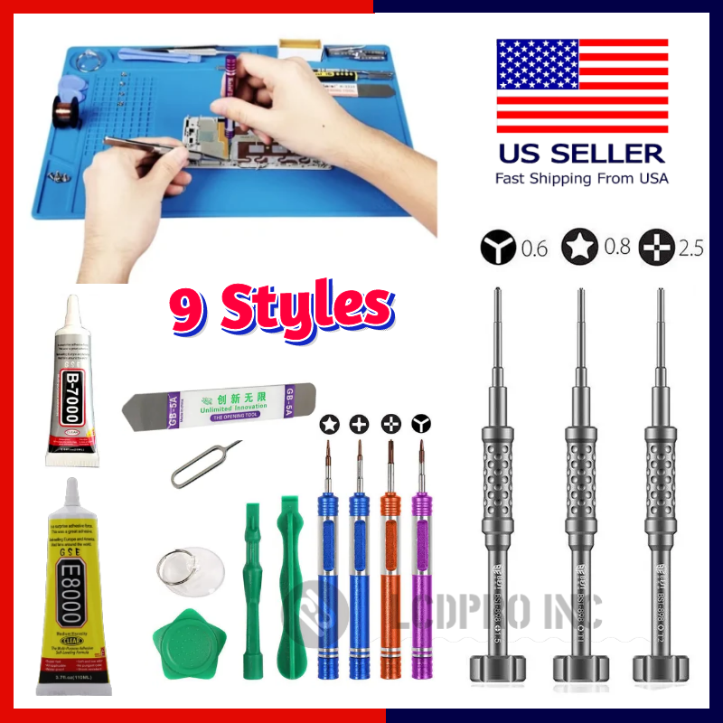 9 Styles Mobile Phone Screen Opening Repair Tools Kit Screwdriver Set For iPhone
