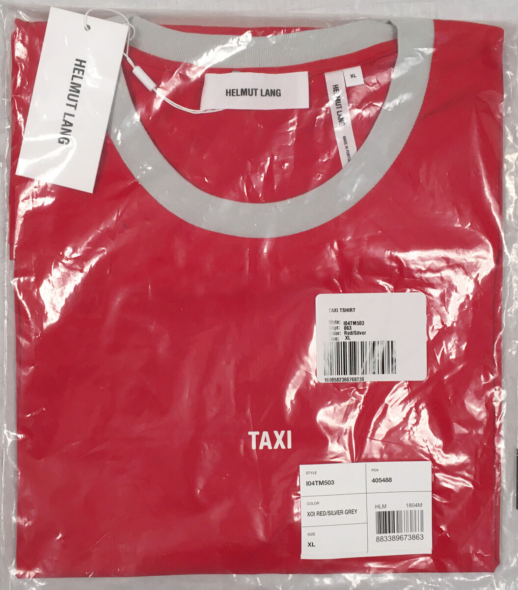 NEW Helmut Lang Limited Edition Taxi T Shirt! *Red Hong Kong NEW Helmut Lang Limited Edition Taxi T Shirt! *Red Hong Kong