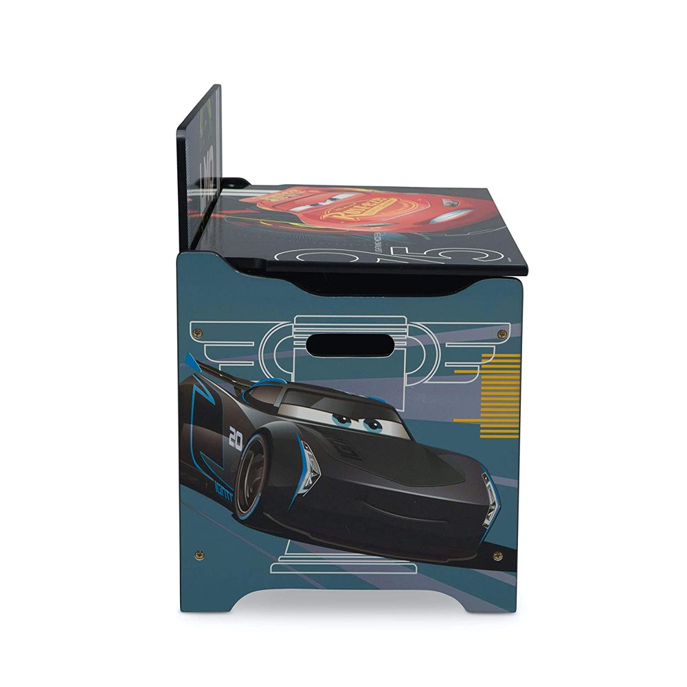 Pixar Cars Toy Box Storage Chest Bin Organizer Trunk Kids