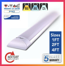 LED Ceiling Strip Light Slimline Fittings 1ft 2ft 4ft 3000k 4000k 6400k Batten