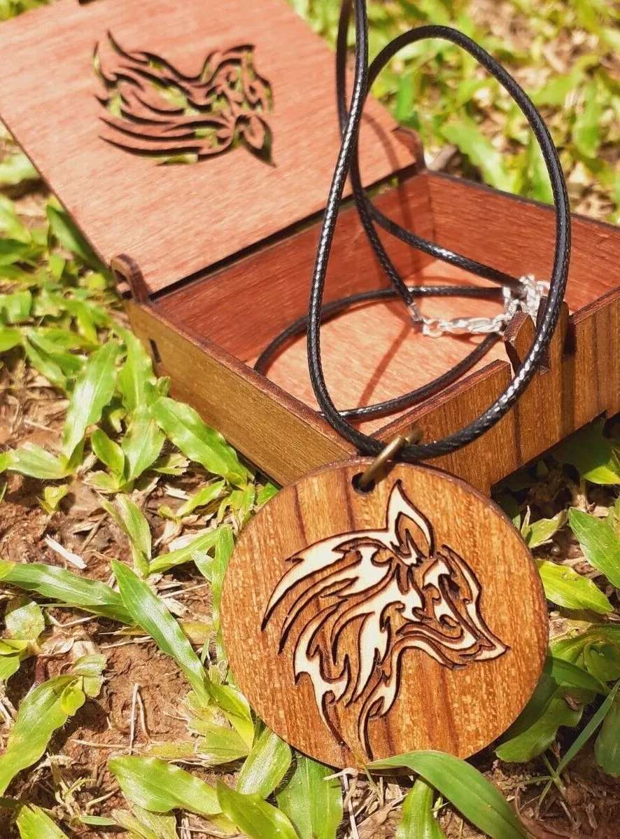 Natural wood shop pendant