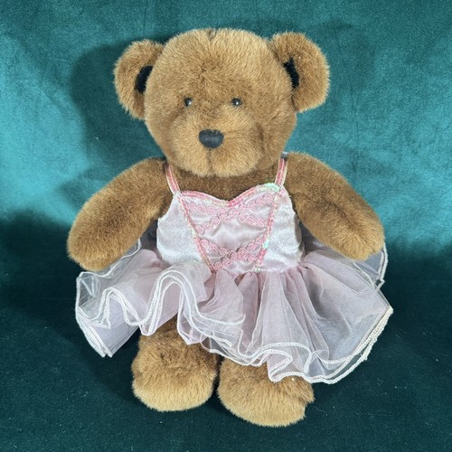 Build A Bear Workshop Ballerina Bear 15” Brown Plush Stuffed Animal