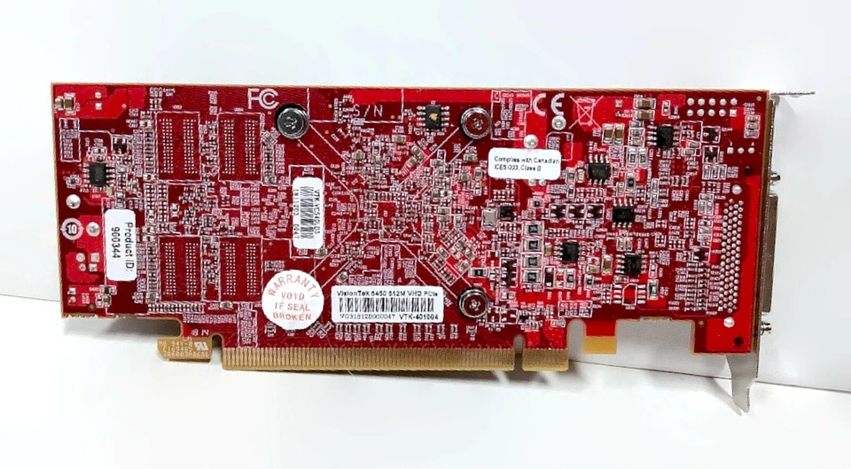 Tarjeta de gráficos de video VisionTek 401004 Radeon 5450 SFF 3M VHDCI 512MB DVI VGA Foto 4 de 4