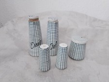 SMF Schramberg Keramik Salz/Pfefferstreuer,Essig/Öl und Senfdose, Dekor Juliet