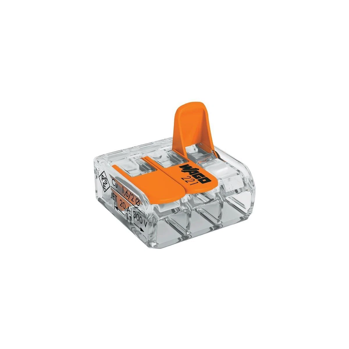 WAGO 221 Verbindungsklemme, 4 mm², 3-Fach | eBay