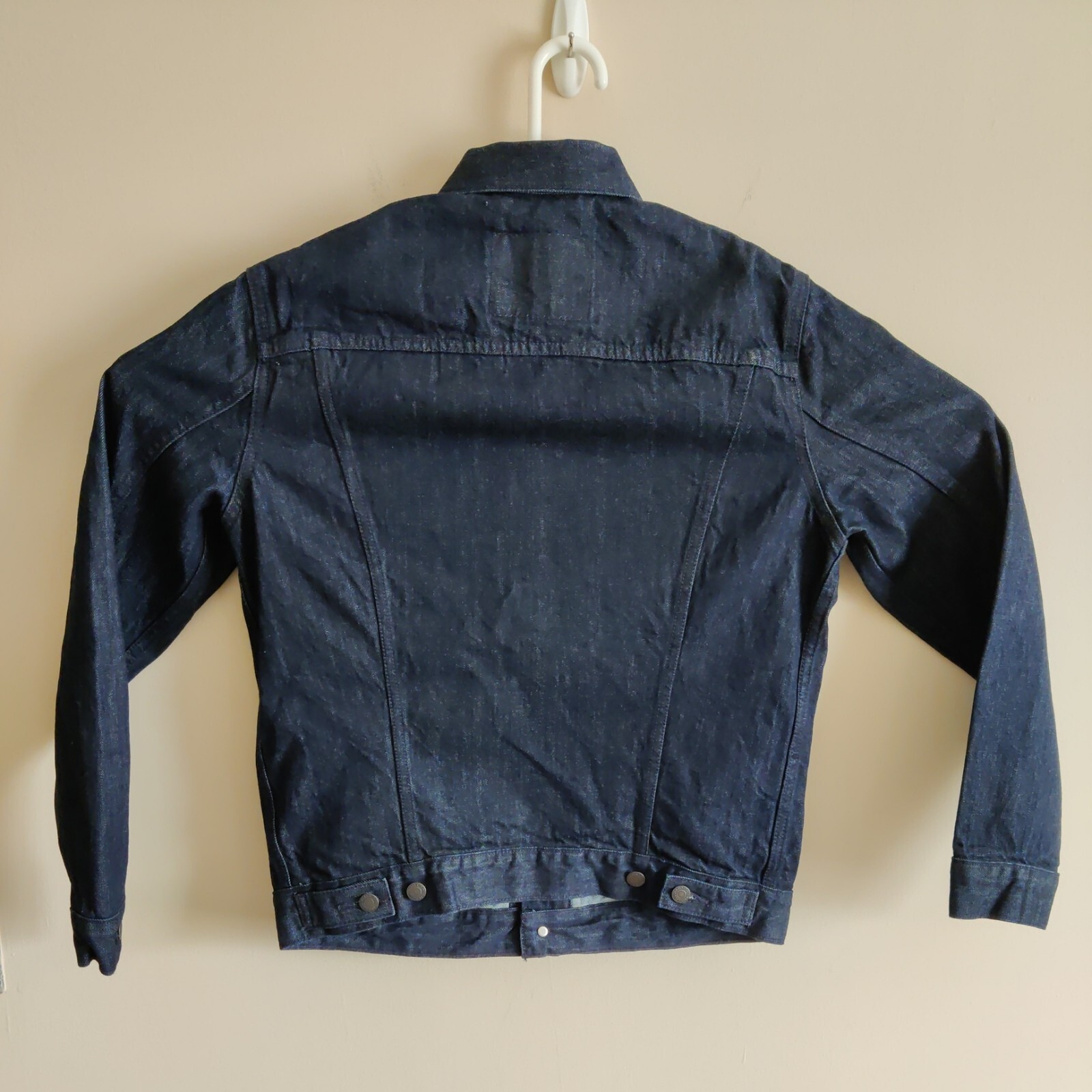 Levis Long Sleeve Denim Trucker Jacket Blue Dark Wash… Gem