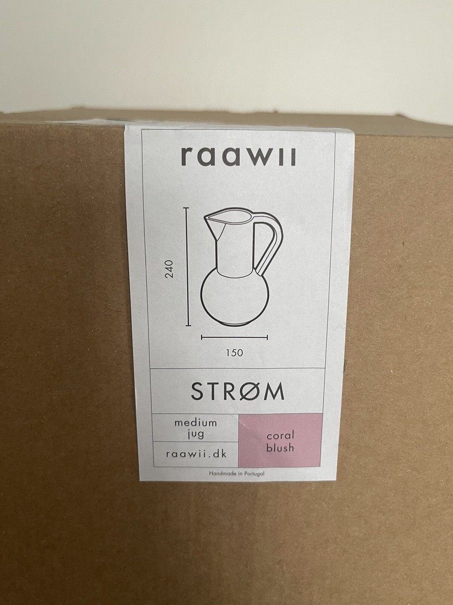 Raawii Strom Jug Earthenware In Coral Blush Size Medium 9.25