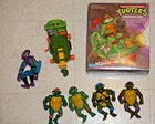 Vintage 1988 TMNT Figurine  Lot Cheapskate Vehicle And Box