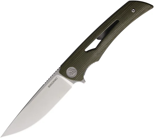 EIKONIC Aperture Linerlock OD Green Folding D2 Steel Pocket Knife 551SGN