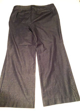 Talbots Newport Pants Stretch Woman SZ 14 Navy Blue