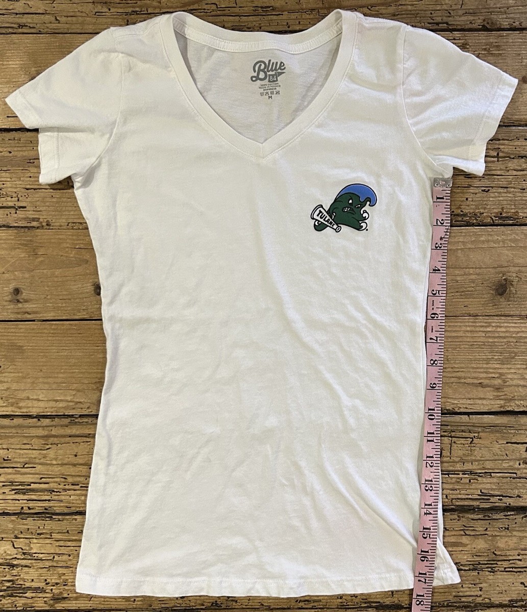 Blue 84 White Graphic Short Sleeve V-neck T Shirt Size M | eBay