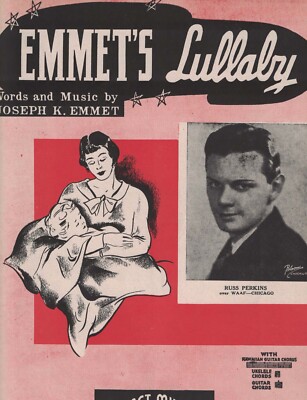EMMET'S LULLABY Sheet Music Uke Guitar Tabs Hawaiian guitar, Lyrics 1937