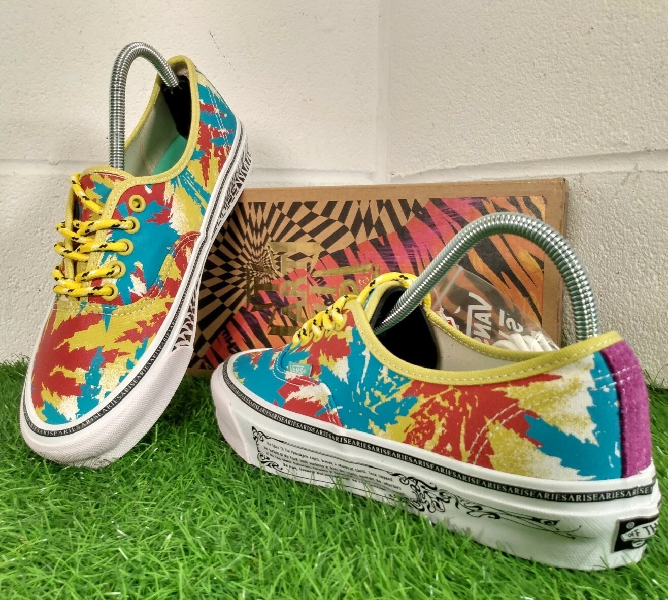Vans Vault OG x Aries Multi Plant Splatter Lave Up Shoes Size UK 7 Trainers