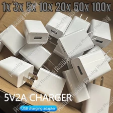 USB Wall Charger Block Fast Charging AC Adapter Lot For iPhone Samsung Google LG