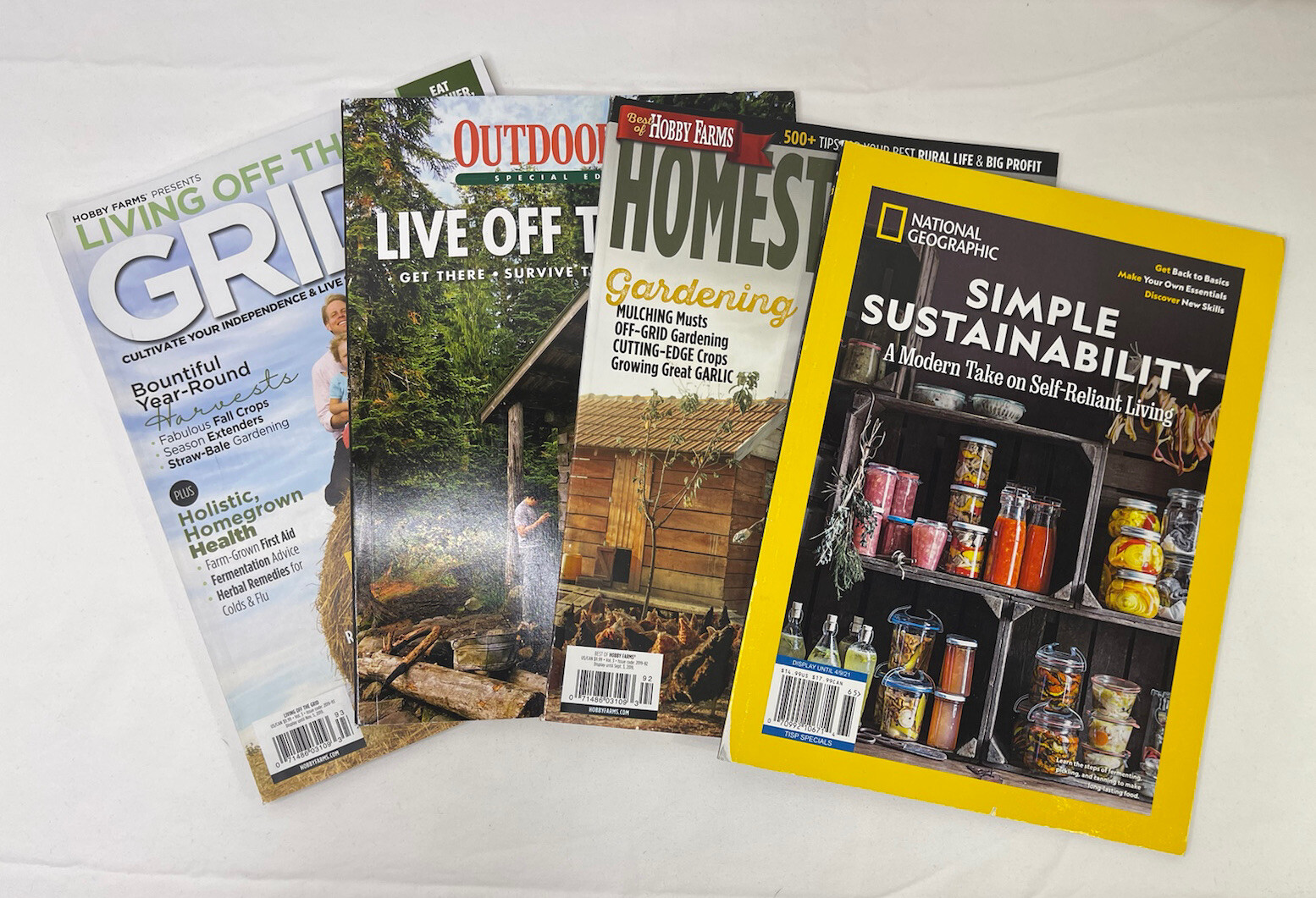 Lot of 4 Off Grid Sustainable Homesteading Magazines Home Family 2019