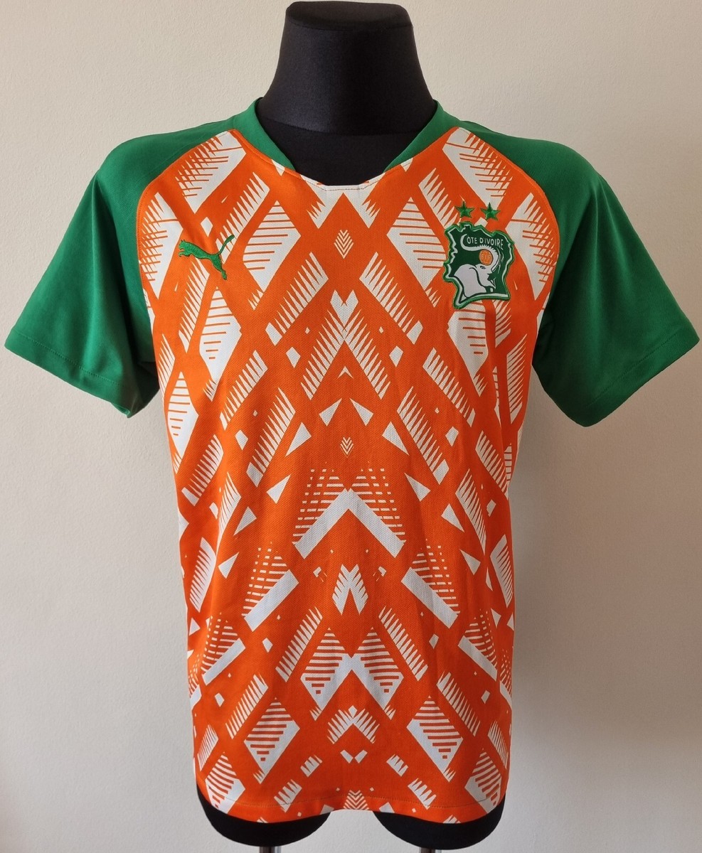 Côte d'Ivoire 2019 - 2020 Home football Puma shirt size Small | eBay