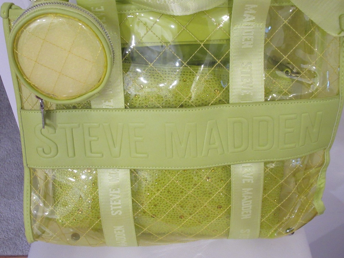 Steve Madden Bwebber 3 Pc. Gift Set Clear Tote Bag Purse