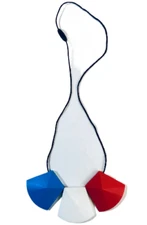 Lil Jumbl Baby Teething Necklace FK025 Blue Red White