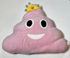 Plush Pink Haunted Poop Funny Toy Pillow Good Used Condition 14” x 12” x 4-1/2”