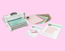MACCHINA BIG SHOT PLUS A4 SIZZIX STARTER KIT 666185 NUOVO FUSTELLE  CARTONCINO