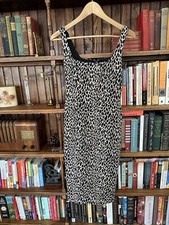 BANANA REPUBLIC 0 Leopard Animal Print Midi Bodycon Midi Pencil Dress