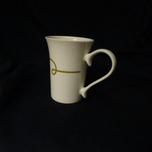 2015 STARBUCKS COFFEE MUG TALL CUP WHITE WITH BEIGE DIAMOND SCROLL 11 fl oz LNWO - Picture 13 of 22