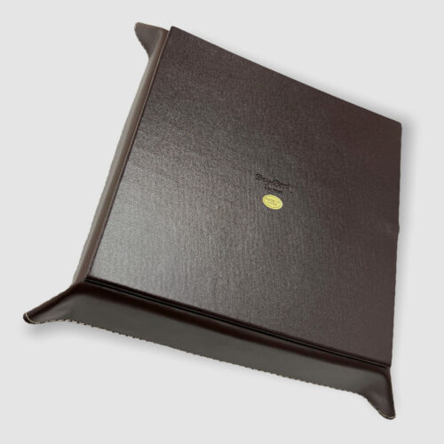 $86 Bey-Berk Brown Leather Qi Wireless Leather Snap Valet Tray Charger Station - Picture 3 of 3
