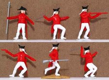 Timpo Dismounted American Revolution British Infantry Swoppets - 6 in 6 poses
