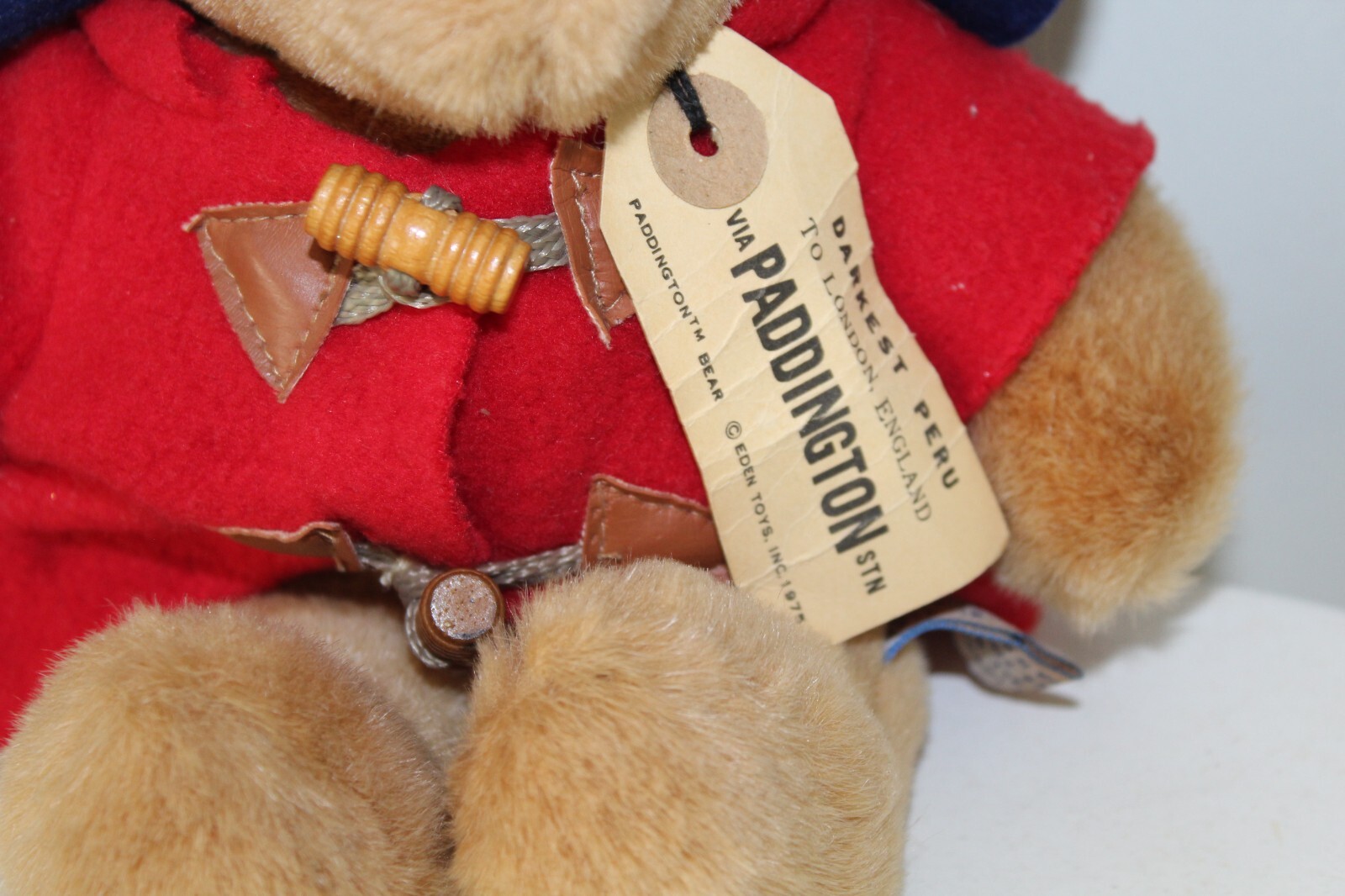 Vintage Eden Toys Inc Paddington Bear Plush Stuffed Animal eBay