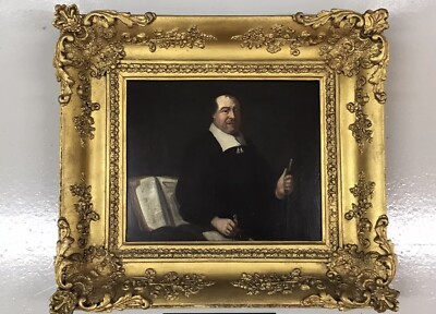 Öl auf Tafel Portrait 17. Jahrhundert Herr Architekt antik georgianisch um 1820