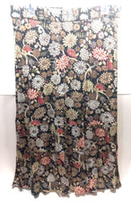 Sag Harbor Women's Med Floral Skirt Red Beige Black Midi Tiered Swing Pull On