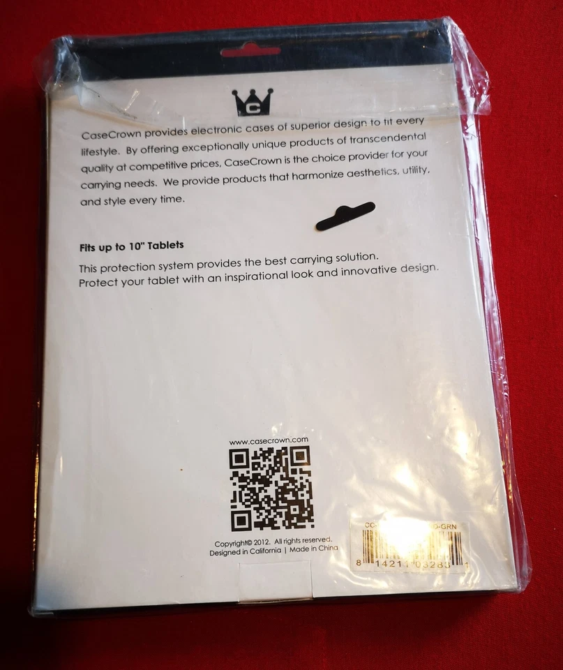 Casecrown protective case fortablets fits upto 10" tablet  Wine   ( NEW )     - Image 2 of 4