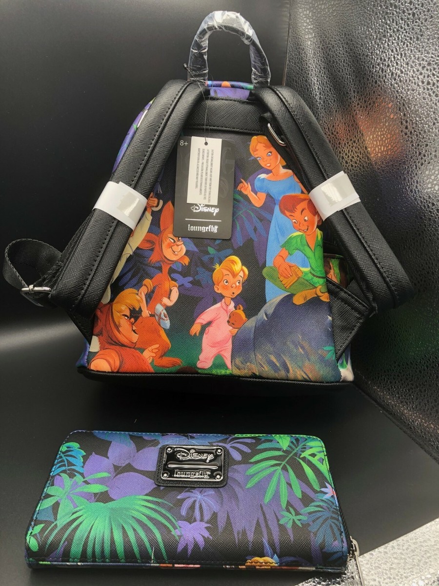 Loungefly Disney Peter Pan Scenes Mini Backpack & Wallet  display picture 3