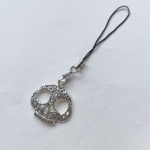 Women Men Phone Chain Cute Skull Head Straps Key Holder Decor