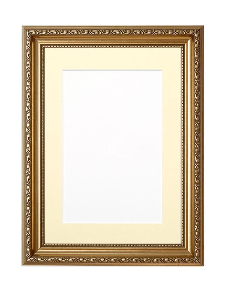 Frames by Post Shabby Chic Antique Gold Photo Frame 14 x 8 Inch