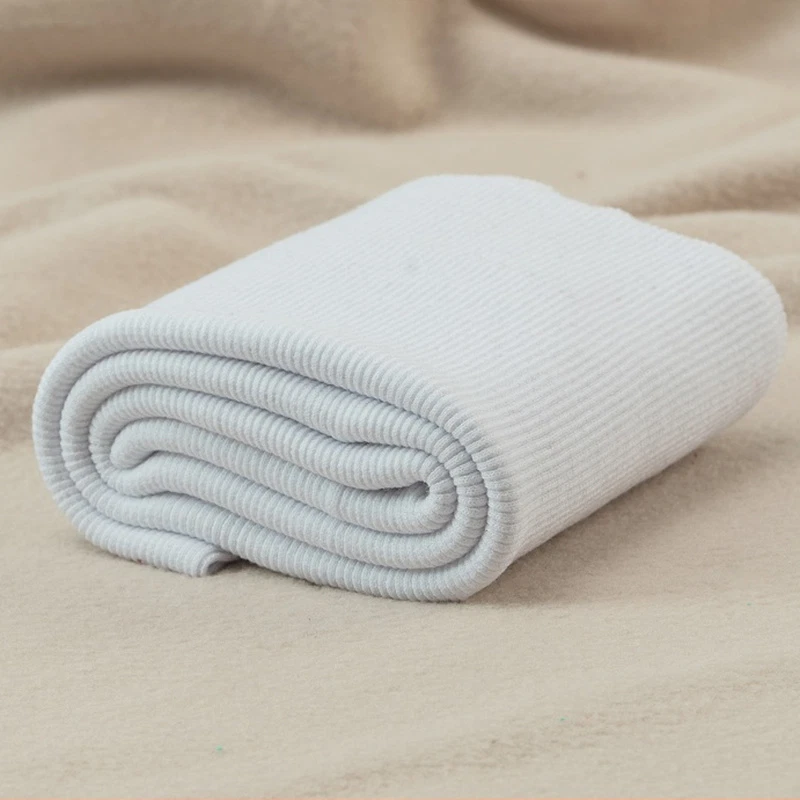 1X Knitted Cotton Ribbed Cuff Fabric Stretchy Jacket Collar Trim Sewing DIY Soft - Image 3 of 4