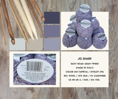 Jo Sharp - Silky Road Aran Tweed - Color (142 Taffeta) - 1 Skein