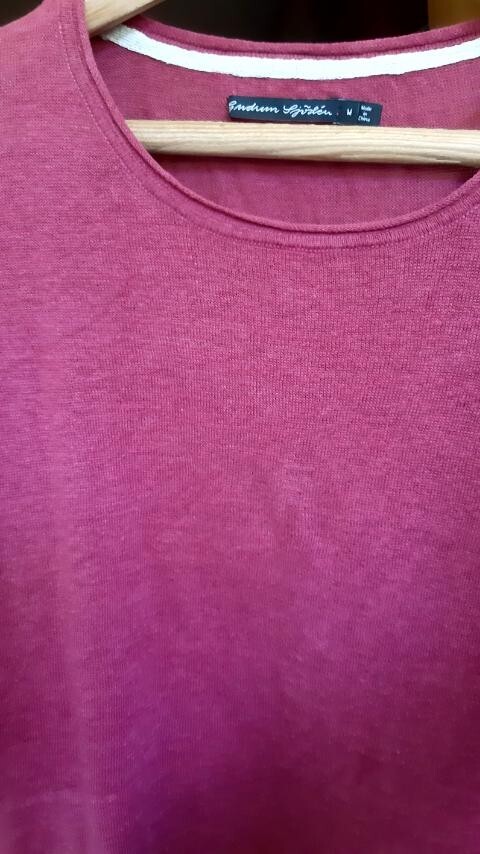 GUDRUN SJODEN Knitted Solid Basic Linen Tunic Pul… - image 11