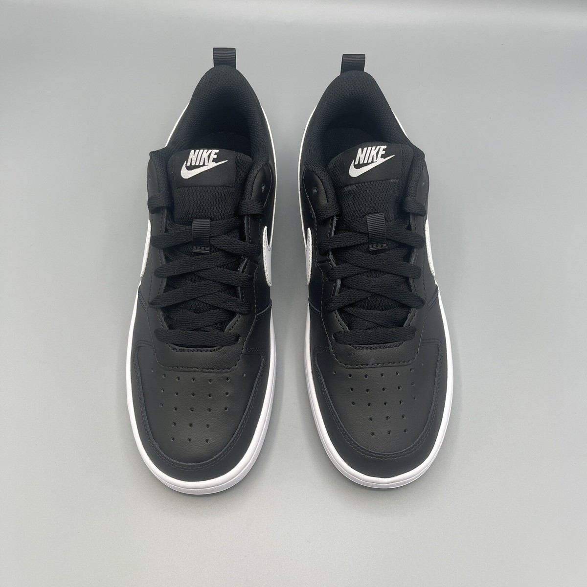 Nike Court Borough 6.5Y Low 2 Sneakers Black/White Size