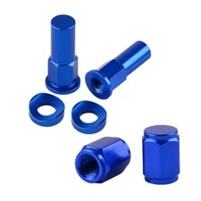 Rim Lock Nut Bolt Set Blue for Honda CY50 CY80 QR50 ST50 ST70 Dax